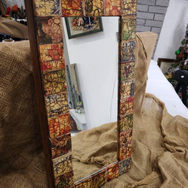 Çini Desenli Dekoratif Ayna