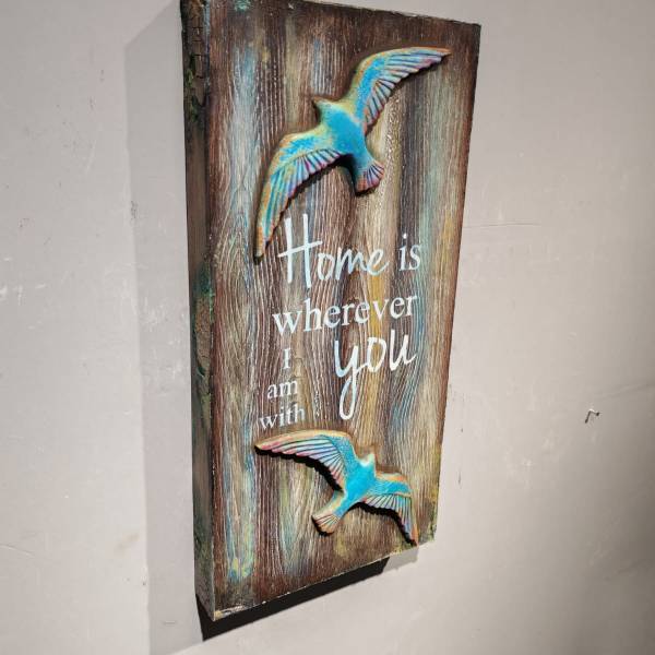 Kuş Kabartmalı Pano